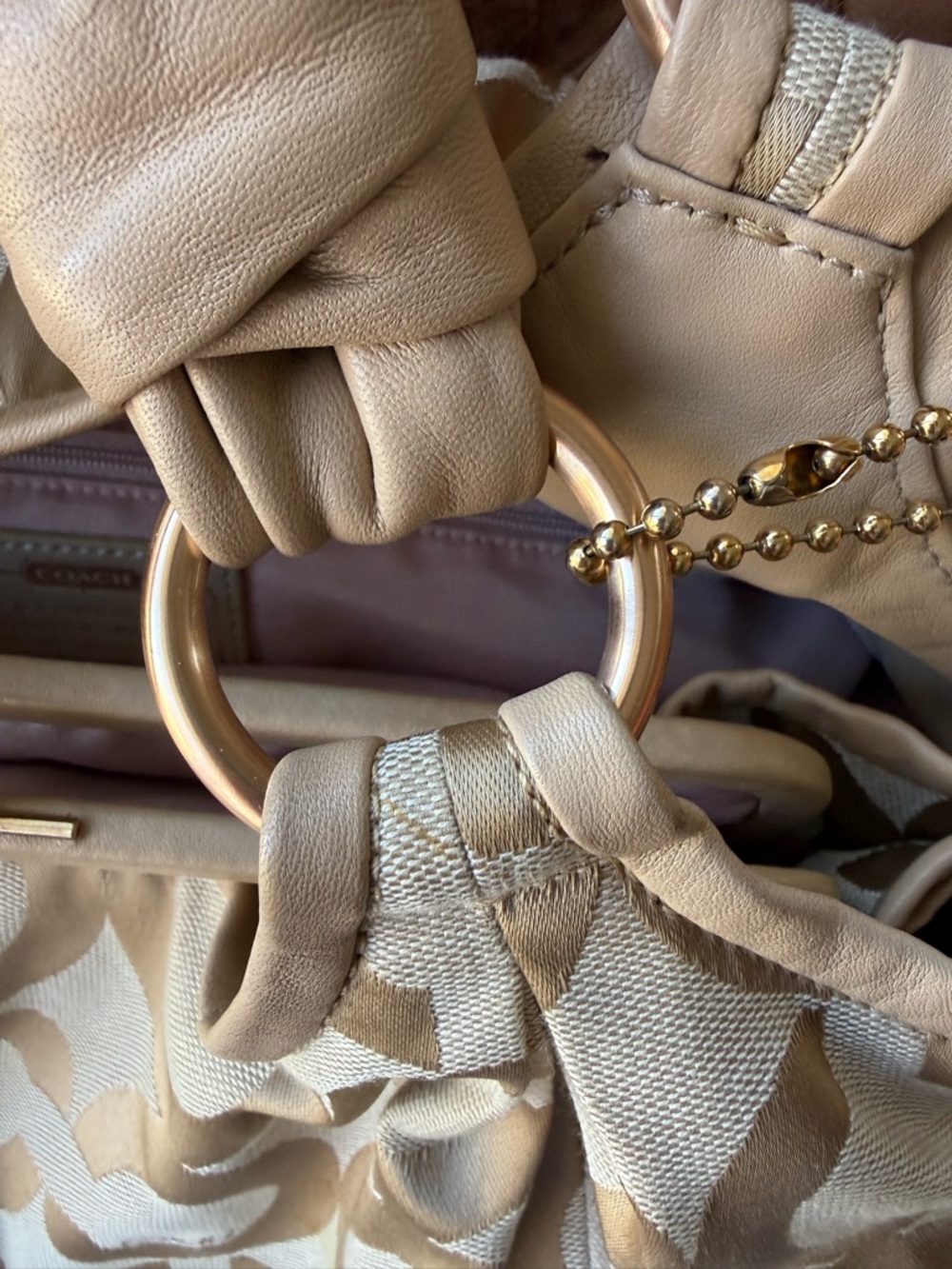 Coach jacquard kiss lock bag - Picture 10 of 12